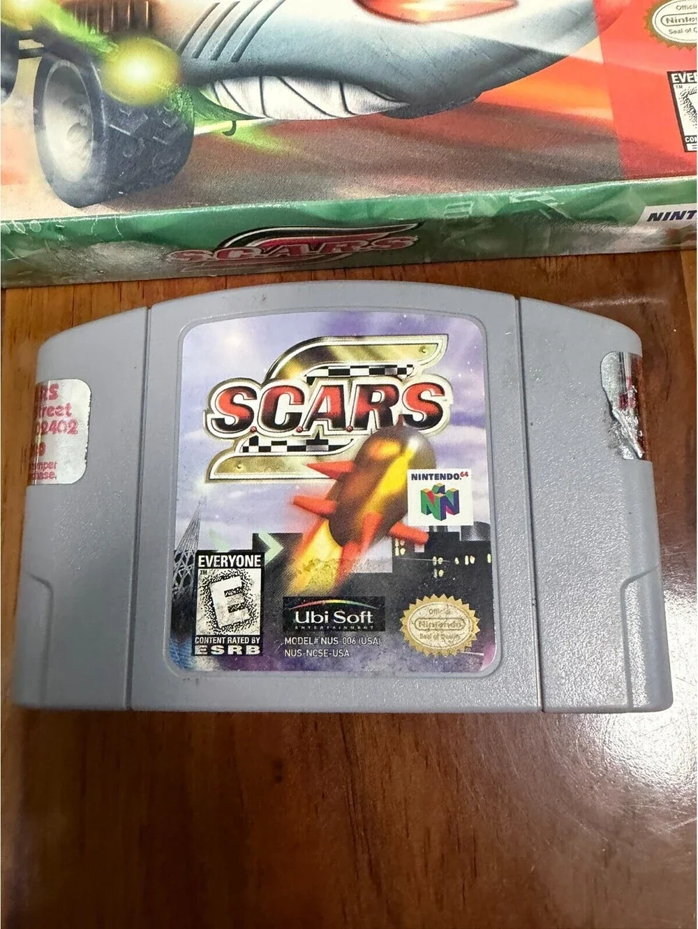 SCARS S.C.A.R.S Nintendo 64 N64 1998 Cartridge Case No Manual Authentic Ubisoft